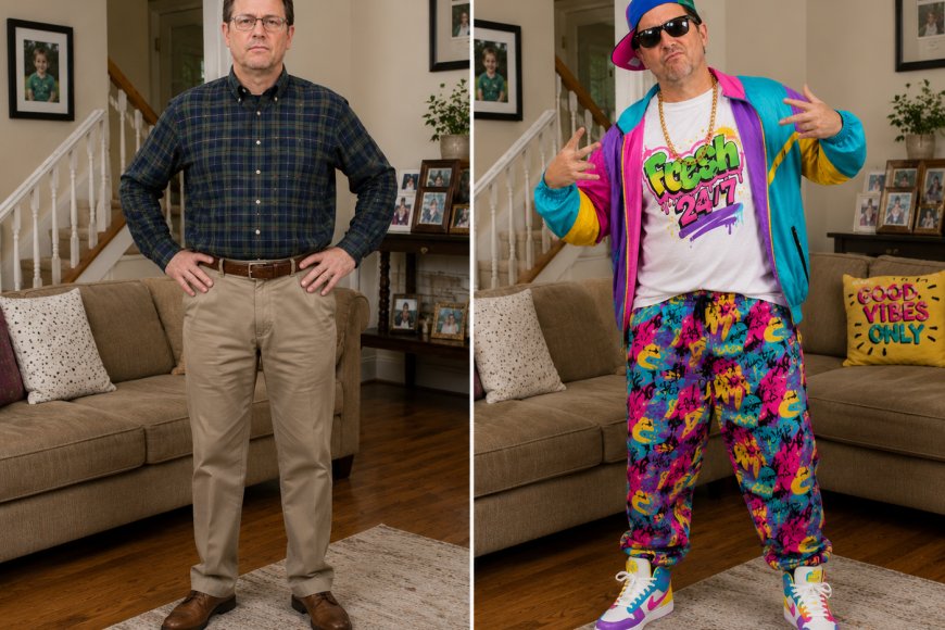 How To Catch Up with Your Wife When She Starts Following the Fashion of Your Daughter?