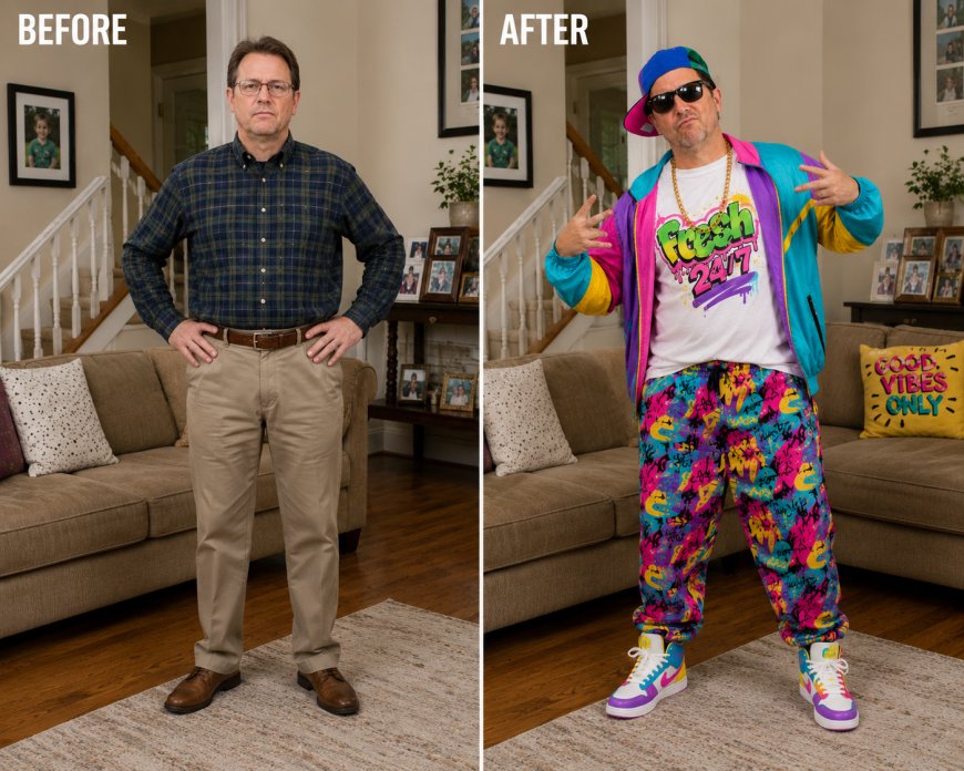 How To Catch Up with Your Wife When She Starts Following the Fashion of Your Daughter?